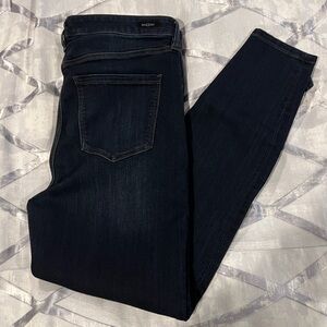 Liverpool High-Rise Ankle Size 12/31.  Dark wash.  Lots of Stretch.